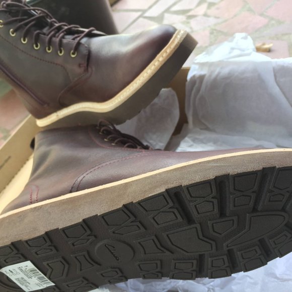Clarks Trace Pine Boots Burgundy 